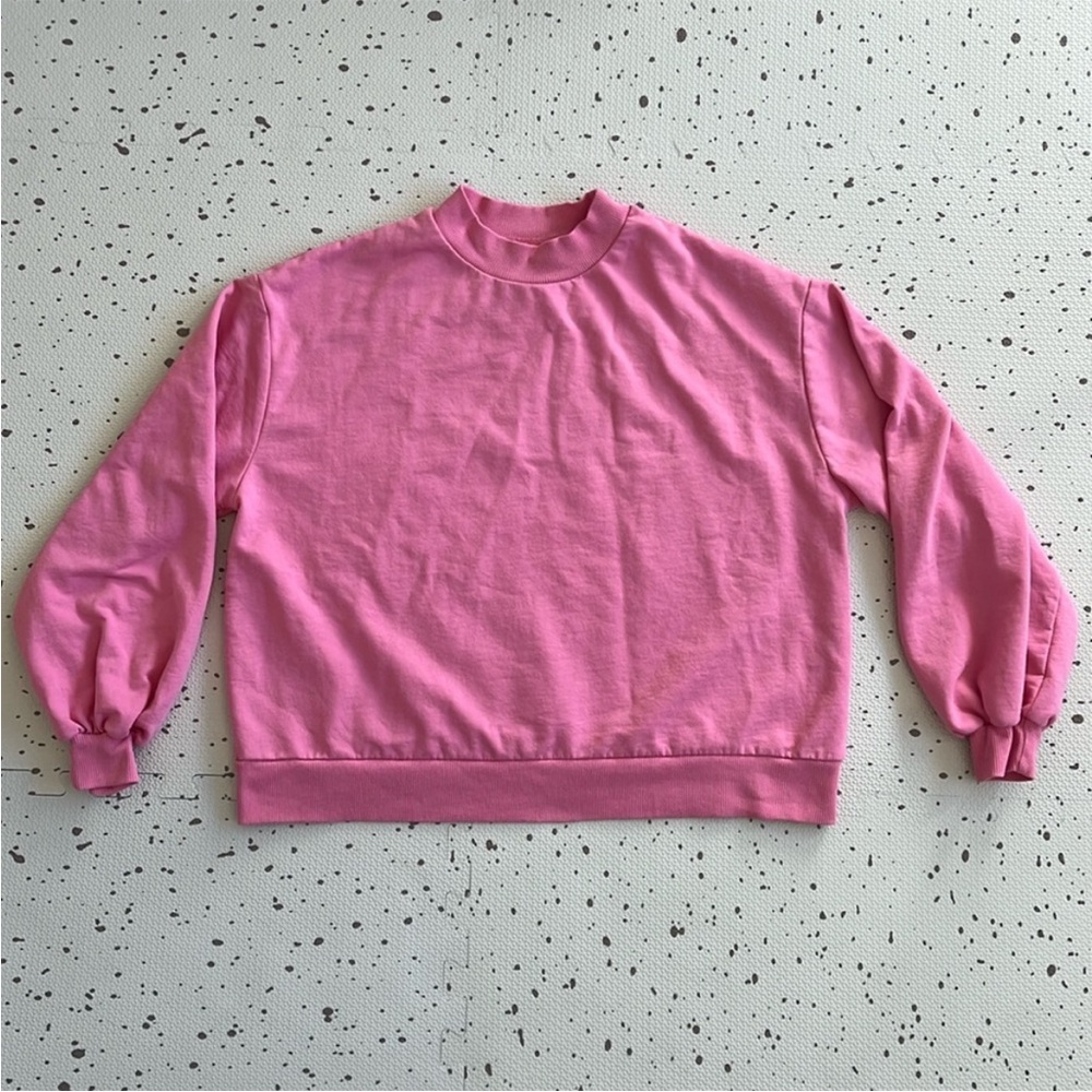 💘 ASOS DESIGN - PINK MOCK NECK SWEATSHIRT